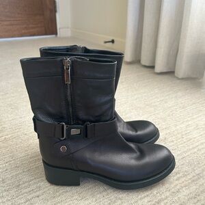Aquatalia Black Combat & Moto Boots